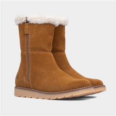 Mary Womens Tan Suede Calf Boot