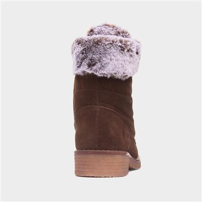 Florence Womens Chocolate Ankle Boot