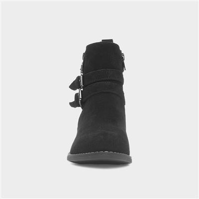 Jenna Womens Black Leather Boot