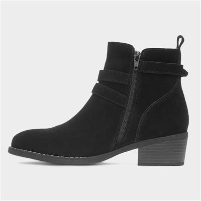 Jenna Womens Black Leather Boot