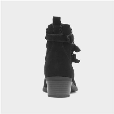 Jenna Womens Black Leather Boot