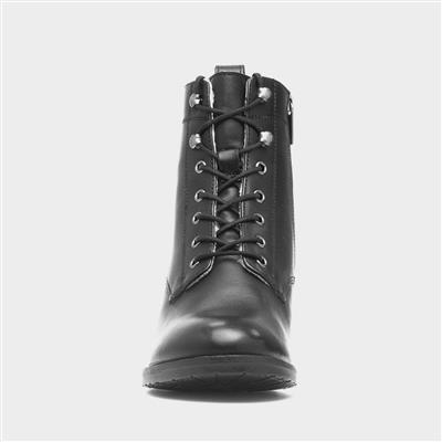 Harriet Womens Black Leather Boot