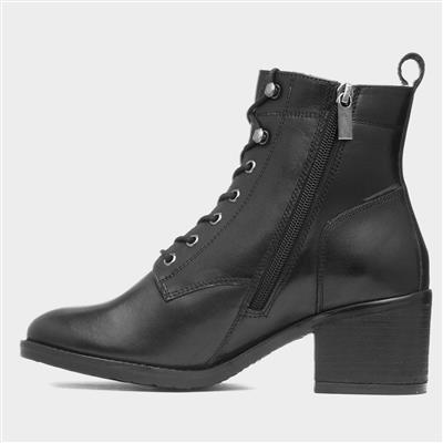 Harriet Womens Black Leather Boot
