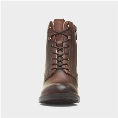 Harriet Womens Brown Leather Boot