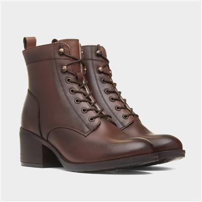 Harriet Womens Brown Leather Boot