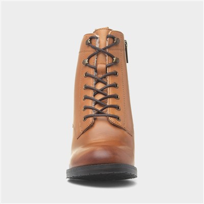 Harriet Womens Tan Leather Boot
