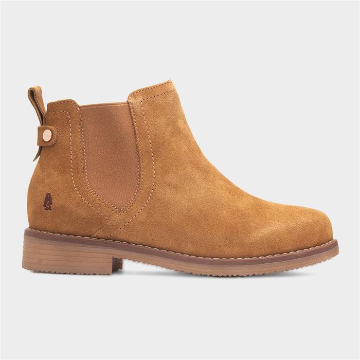 Hush Puppies Women's Tan Maddy Wide Fit Boot Size 5