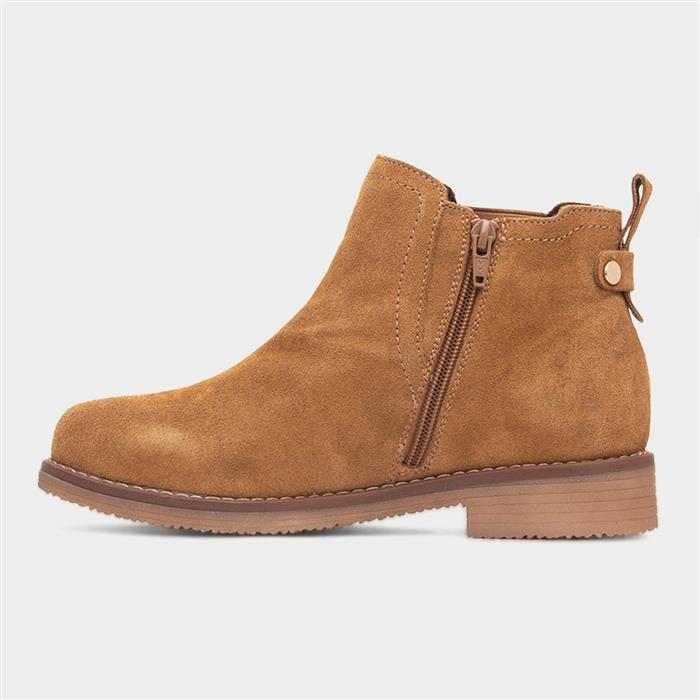 Maddy Womens Tan Wide Fit Boot
