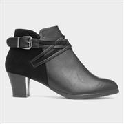 Cushion Walk Andrea Womens Black Heeled Boot (Click For Details)