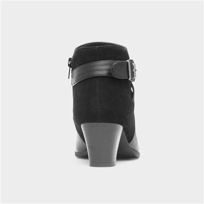 Andrea Womens Black Heeled Boot