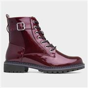 Lunar Parlour Womens Burgundy Patent Lace Up Boot (Click For Details)