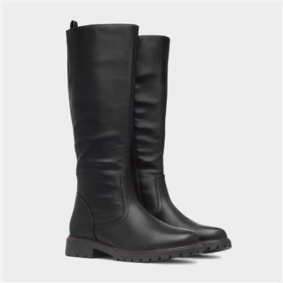 Verbena Womens Black Knee High Boot