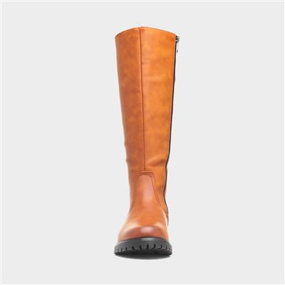 Verbena Womens Tan Knee High Boot