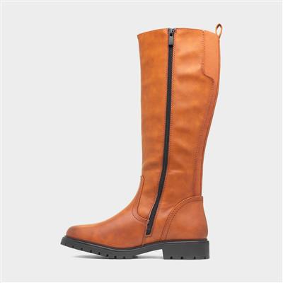 Verbena Womens Tan Knee High Boot