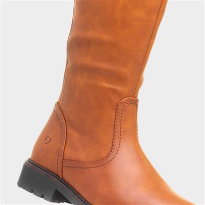 Verbena Womens Tan Knee High Boot