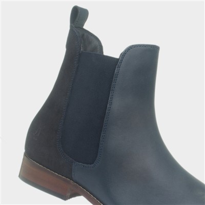 Colette Womens Navy Ankle Boot