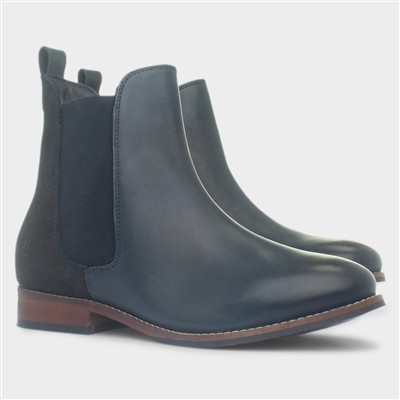 Colette Womens Navy Ankle Boot