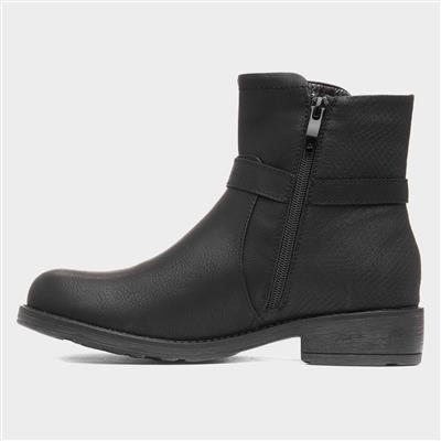 Cicely Womens Black Ankle Boot