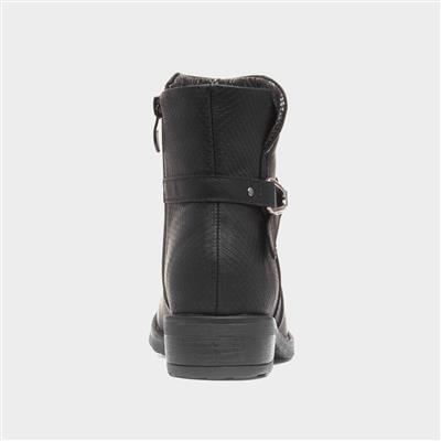 Cicely Womens Black Ankle Boot