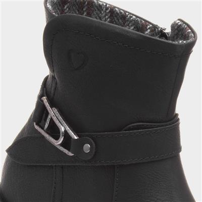 Cicely Womens Black Ankle Boot