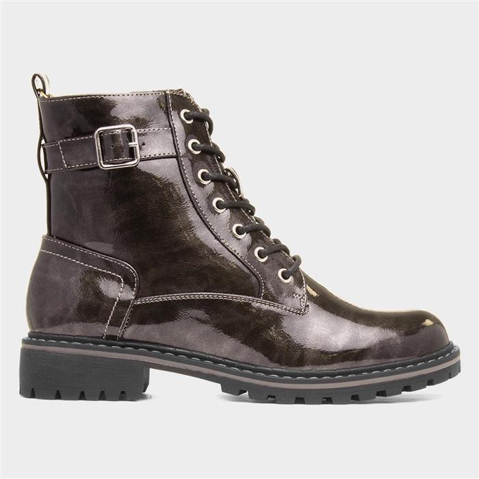 Patent Leather Boots Lunar Ladies Ankle Boots Lunar Exclusive
