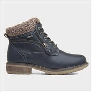 Lunar Benson III Womens Navy Ankle Boot (Click For Details)
