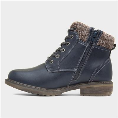 Benson III Womens Navy Ankle Boot