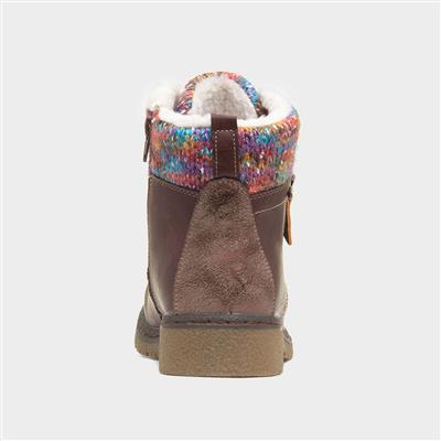 Jalapeno Womens Burgundy Ankle Boot