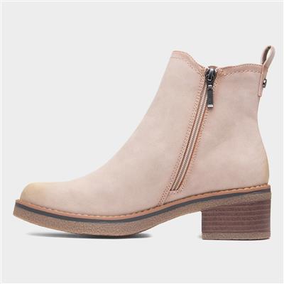 Tonia Womens Beige Ankle Boot
