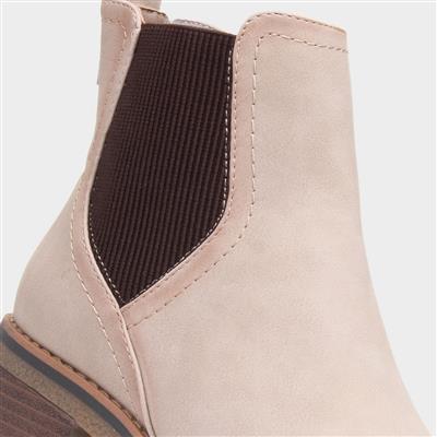 Tonia Womens Beige Ankle Boot
