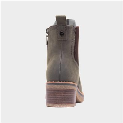 Tonia Womens Olive Ankle Boot
