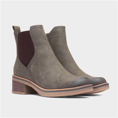 Tonia Womens Olive Ankle Boot