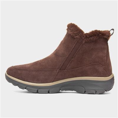 Easy Going Cool Zip Womens Brown Boot