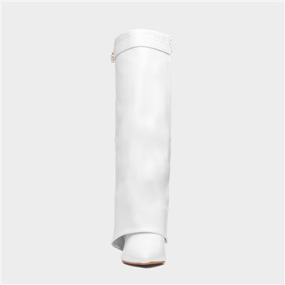 Truffle Cassidy Womens White Knee High Boot