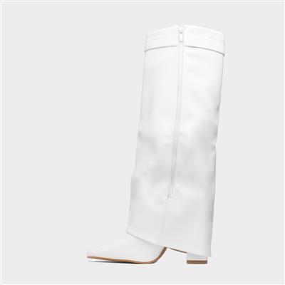 Truffle Cassidy Womens White Knee High Boot