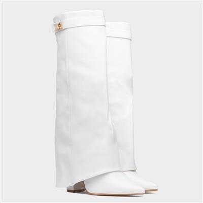 Truffle Cassidy Womens White Knee High Boot