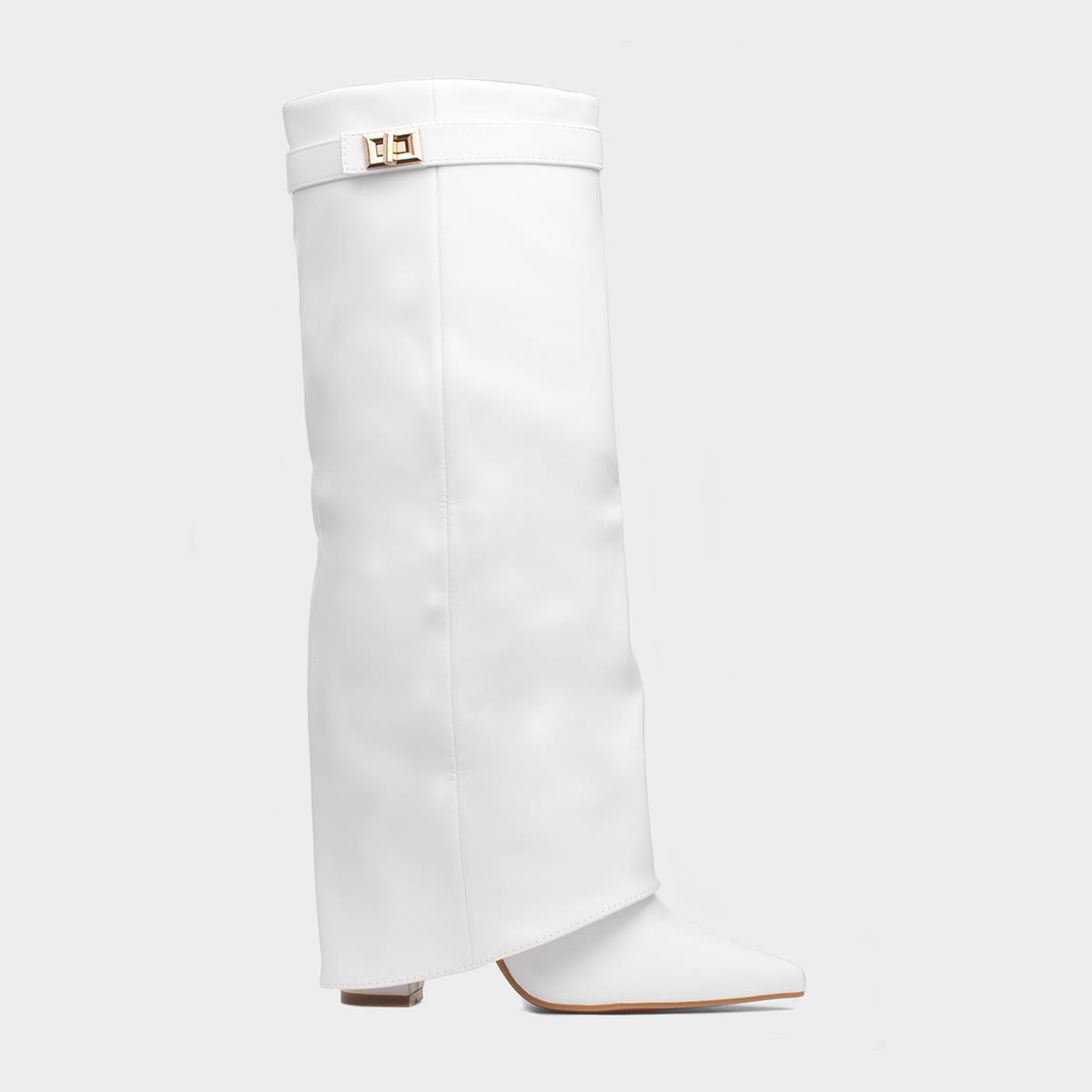 Truffle Cassidy Womens White Knee High Boot