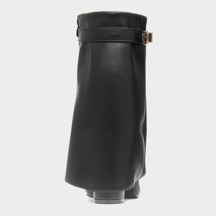 Sadie Womens Black Zip Up Boot