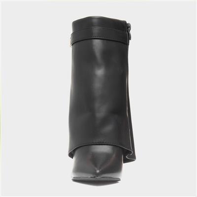 Sadie Womens Black Zip Up Boot