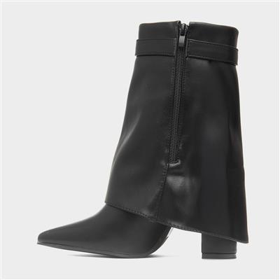 Sadie Womens Black Zip Up Boot