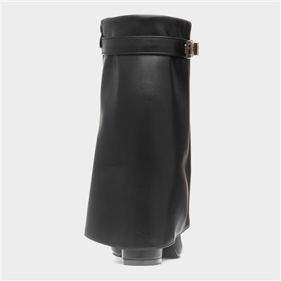 Sadie Womens Black Zip Up Boot