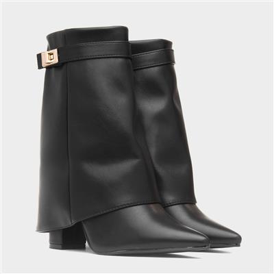 Sadie Womens Black Zip Up Boot