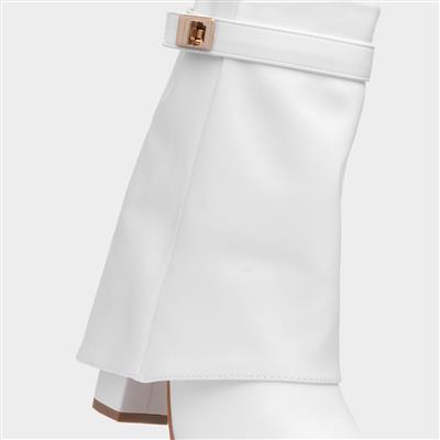 Truffle Sadie Womens White Zip Up Boot