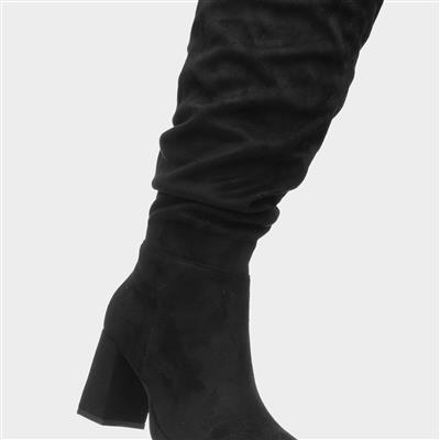 Truffle Kamala Womens Black Knee High Boots