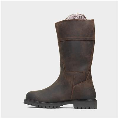 Bushcombe Womens Dark Brown Leather Boot