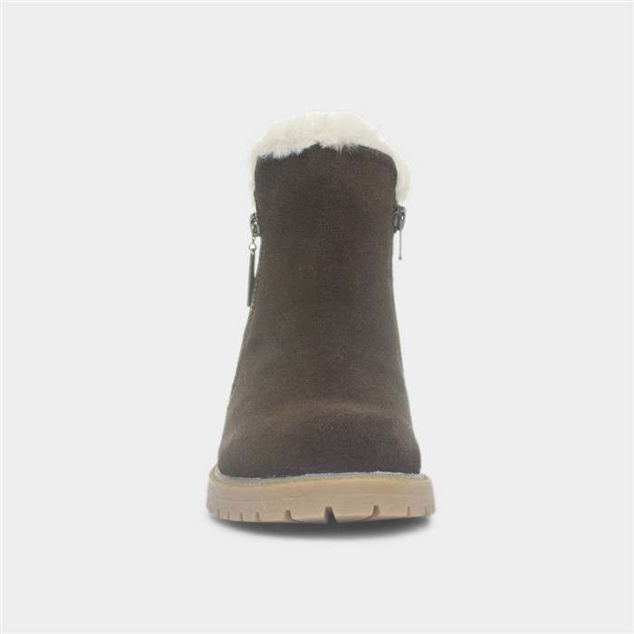 Hollis Womens Brown Suede Ankle Boot