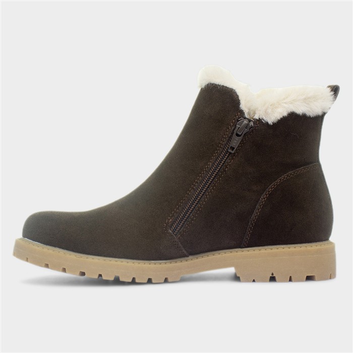 Hollis Brown Suede Ankle Boot