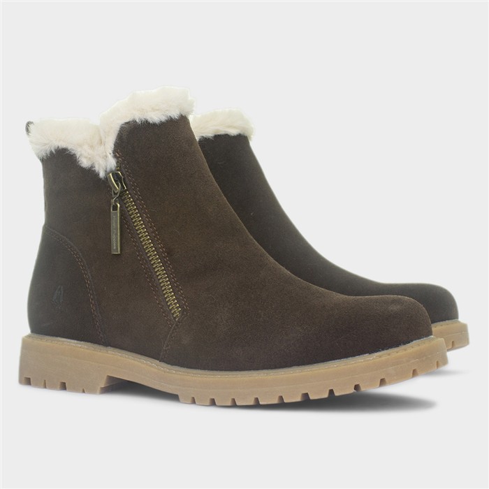 Hollis Womens Brown Suede Ankle Boot