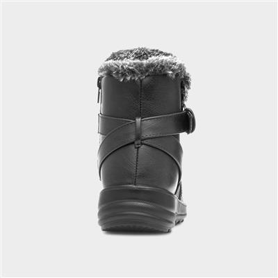 Skye Womens Black Wedge Boot