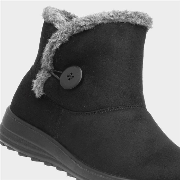 HOT Cushion Walk Fur Lined Ankle Boots Womens Uk Cushion